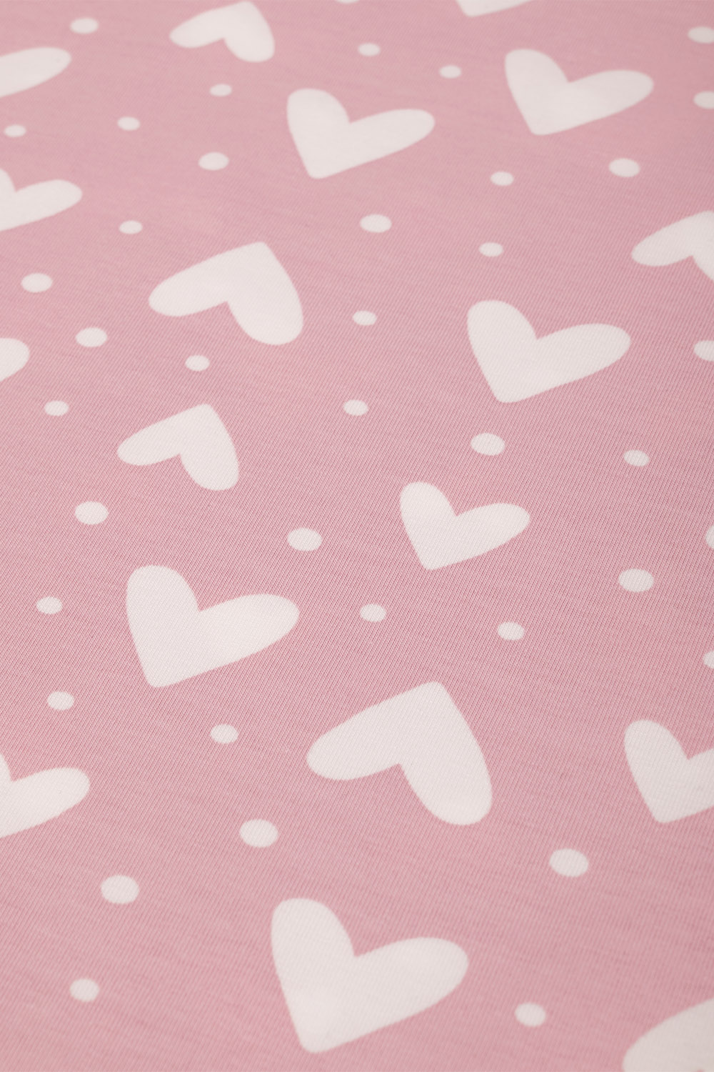 Vivisence Damen Pyjama Baumwolle Herzmuster Komfort Für Jede Nacht 2048, Rosa