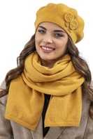 Vivisence Wool Beret For Women Protection Against Cold For Chilly Days 7037, honey