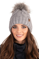 Vivisence Ensemble Hiver Chapeau Comin Gants Pour Confort Quotidien, gris clair