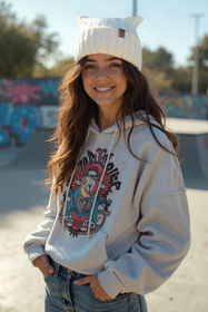 Vivisence Femme Bonnet Hiver Laine Merinos Doux Pour Protection Contre Le Froid, ecru