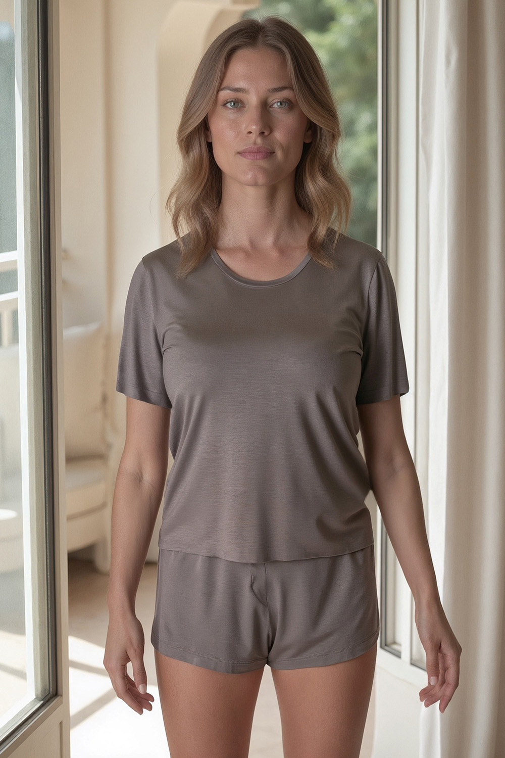 Vivisence Women's Pyjamas T-Shirt Viscose Relaxed Cut Comfort For Every Night 2200,