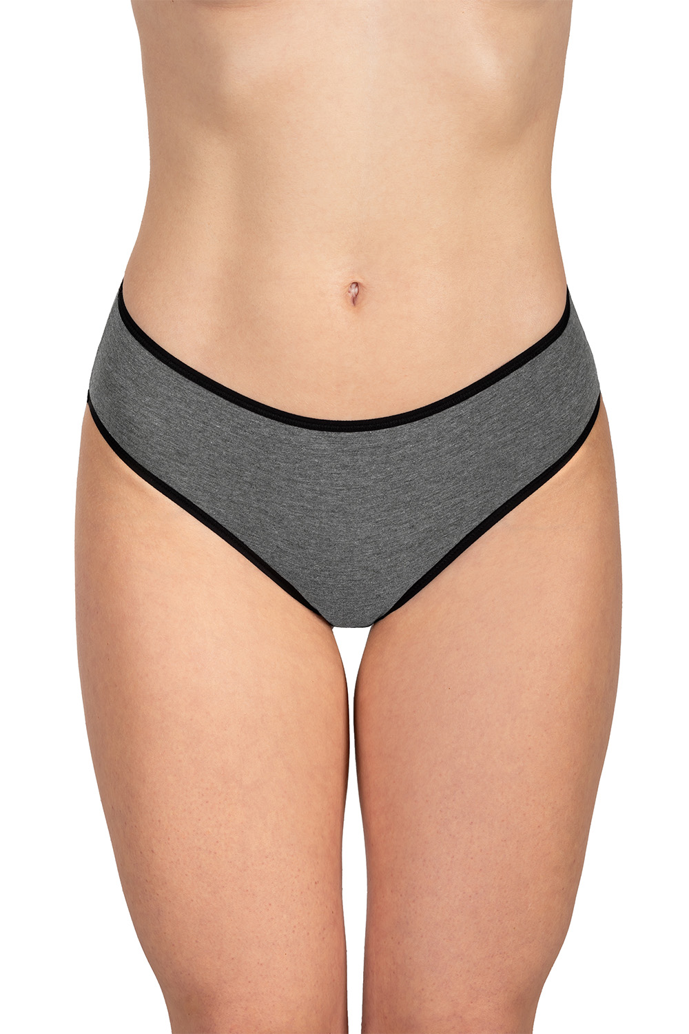 Vivisence Dame Slip Unterhose Klassisch Komfortabel Trendig Alltag Unterwäsche 4016, Schwarzes Gummiband:mix3 5-pack