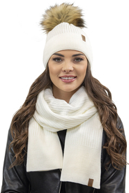 Vivisence Damen Winter Schal Wärmt Schenkt Komfort für Kalte Wintertage 7042S, ecru