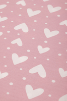 Vivisence Pyjama Femme Jersey Coton Doux Col En V Confort Nuit Manches Courtes, rose clair