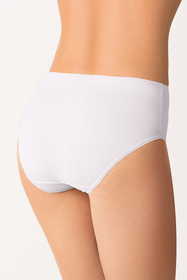 Vivisence femmes slip souple taille haute 4001, blanc