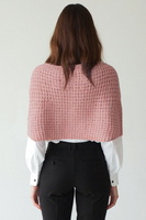 Vivisence Femme Poncho Maille Asymétrique Douceur Et Liberté De Mouvement, rose