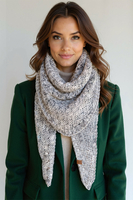 Vivisence Femme Écharpe Hiver Maille Douce Chaude Style Et Confort Quotidien, gris