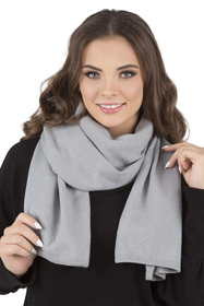 Vivisence Écharpe Femme Hiver Tricotée Chaude Et Confortable Journées Froides 7102, gris clair