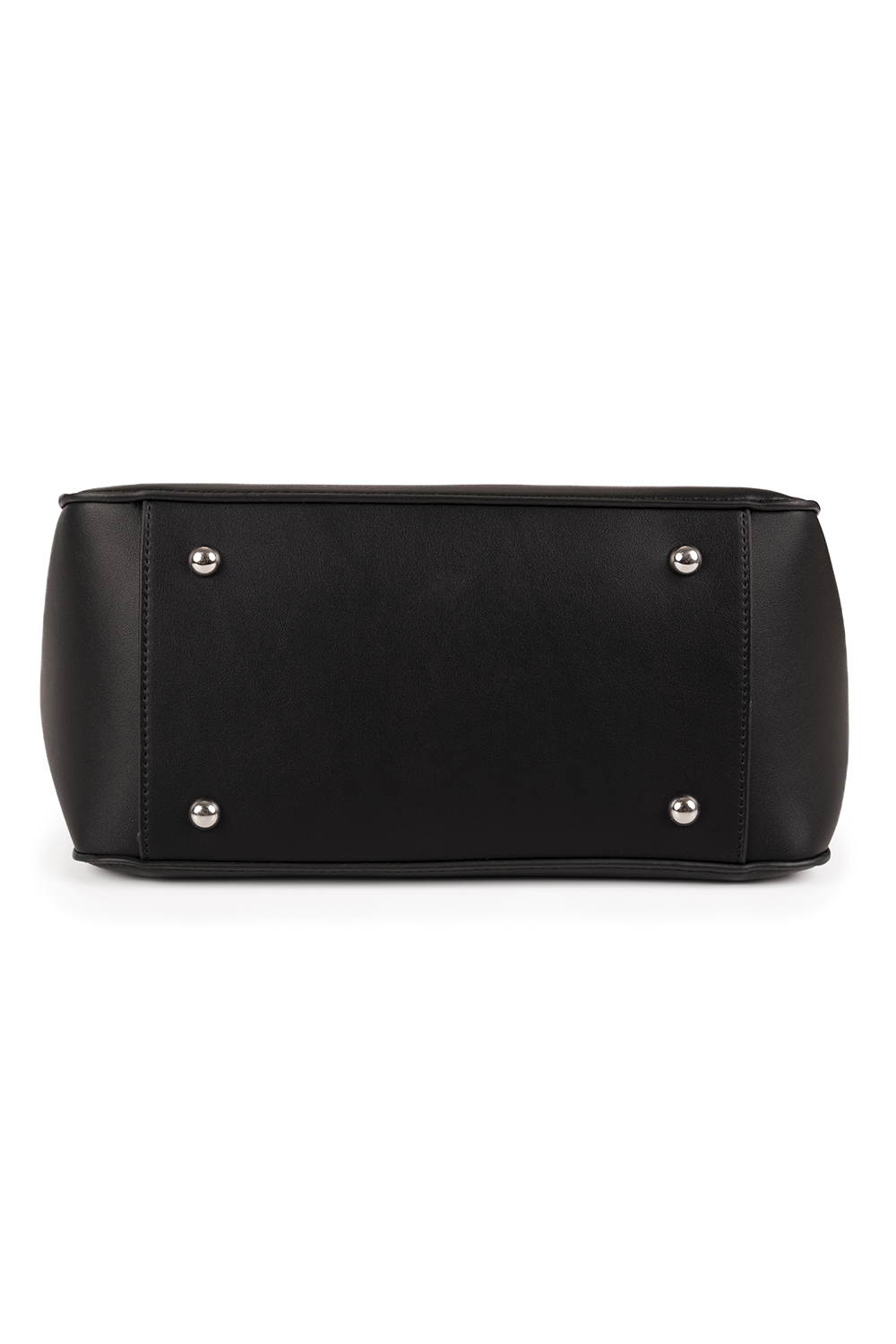 Vivisence Damen Schultertasche mit Reißverschluss für Alltag Pflegeleicht, Schwarz