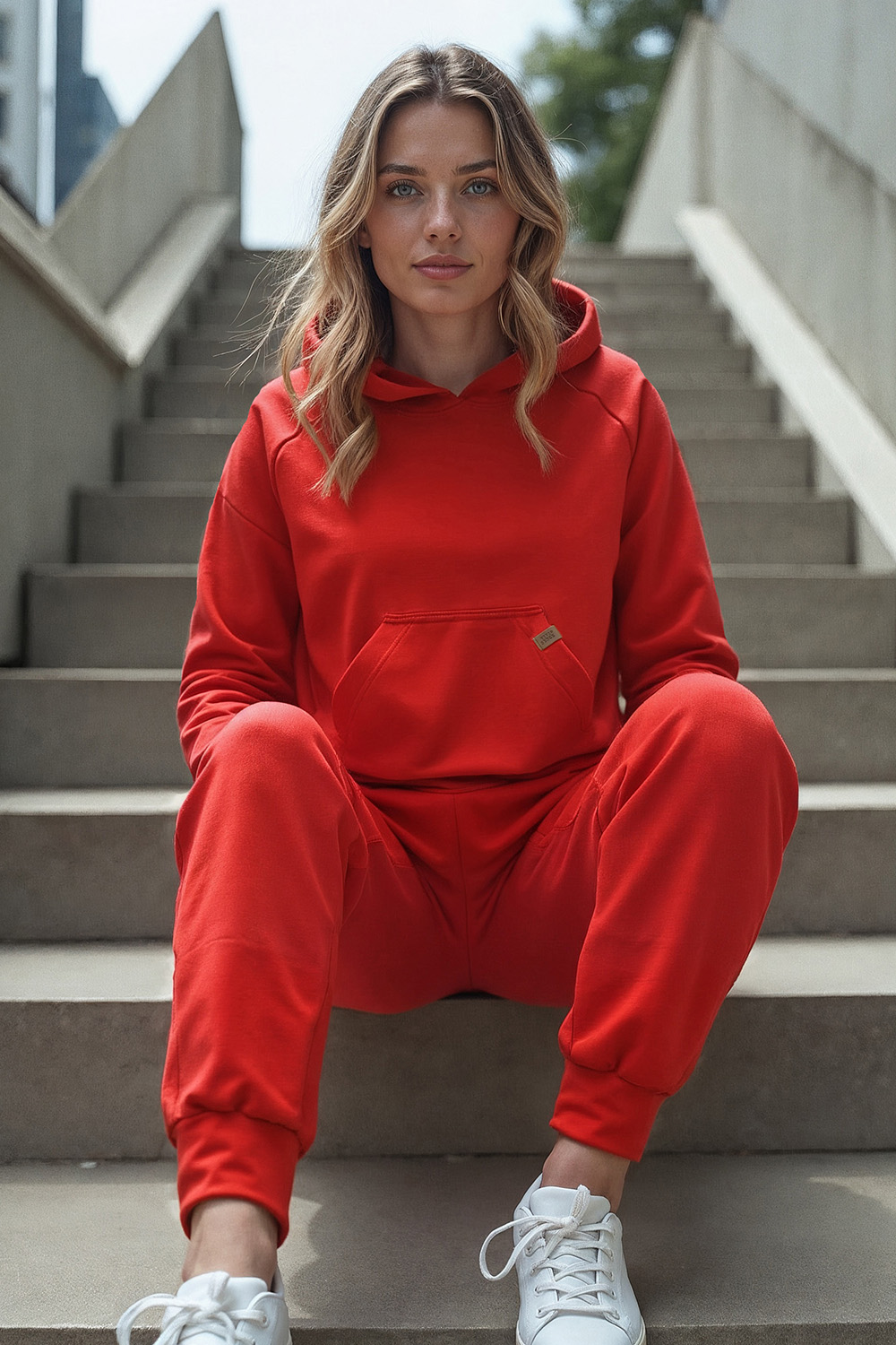 Vivisence Womens Sweatpants Cotton Ribbed Cuffs Loungewear Casual 9103,