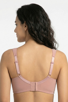 Vivisence Soft Bra Women Non Wired Support And All Day Comfort Adjustable Straps, Pink