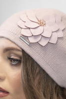 Vivisence Damen Mütze Wintermütze Klassischem Schnitt Warme Gemütlich Wolle 7010, rosa