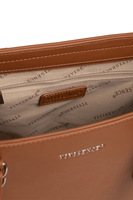 Vivisence Sac À Épaule Femme Fermeture Zippée Compact Idéal Au Quotidien, marron