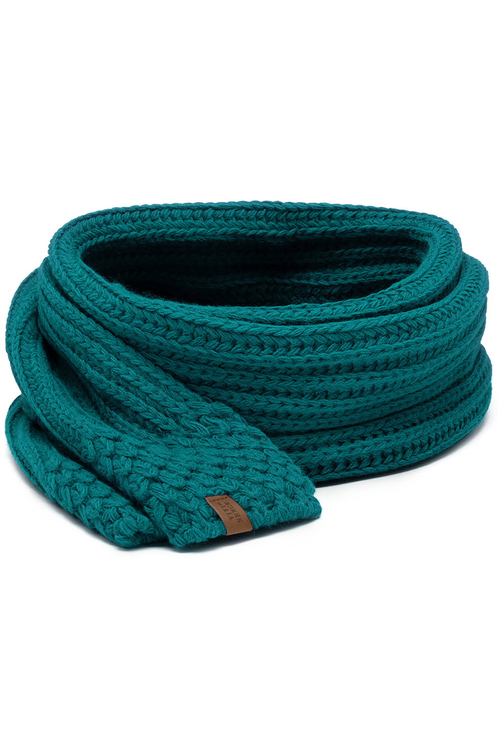 Vivisence Knitted Classic Scarf For Women Soft And Warm Everyday Look 7016S, dark turquoise