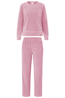 Vivisence Ensemble Survêtement Femme Ceinture Élastique Confort Quotidien 9206, rose poudré