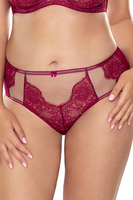 Vivisence sexy ladies lace briefs 1059, maroon