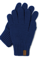 Vivisence Gants Femme Hiver Doux Et Chauds Idéals Pour Temps Froid 7014, bleu foncé