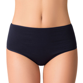 Vivisence women's smooth high waist briefs  4001, dark blue