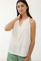 Vivisence Damen Pyjama Set Baumwolle Top Mit Shorts Bequem Für Zuhause, mintfarben-weiß