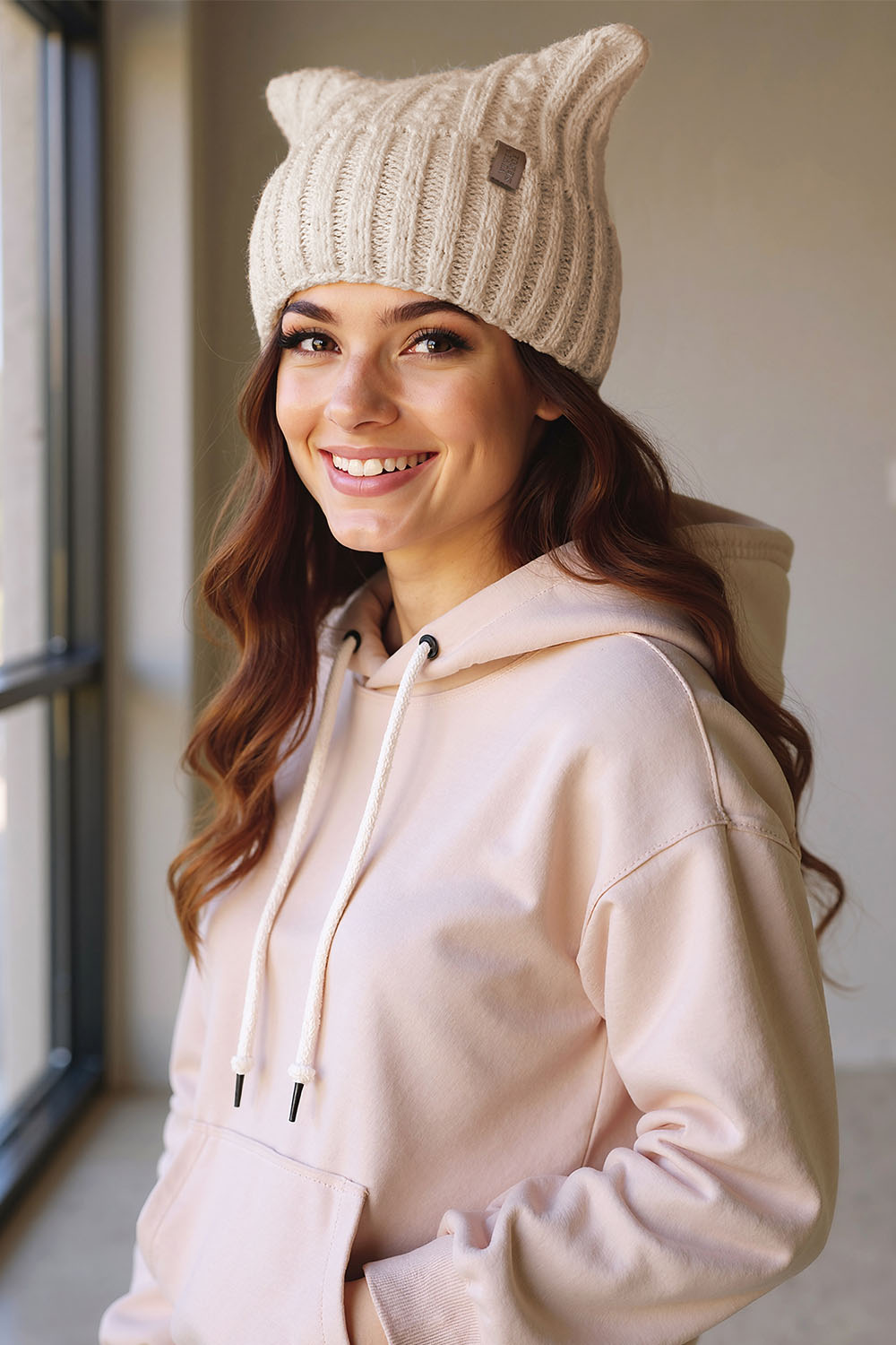 Vivisence Damen Wintermütze Weich Und Sanft Für Wärme Und Komfort, Beige