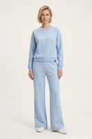 Vivisence Damen Hausanzug Sweatshirt und Hose Mit Elastischem Bund Für Alltag, blau