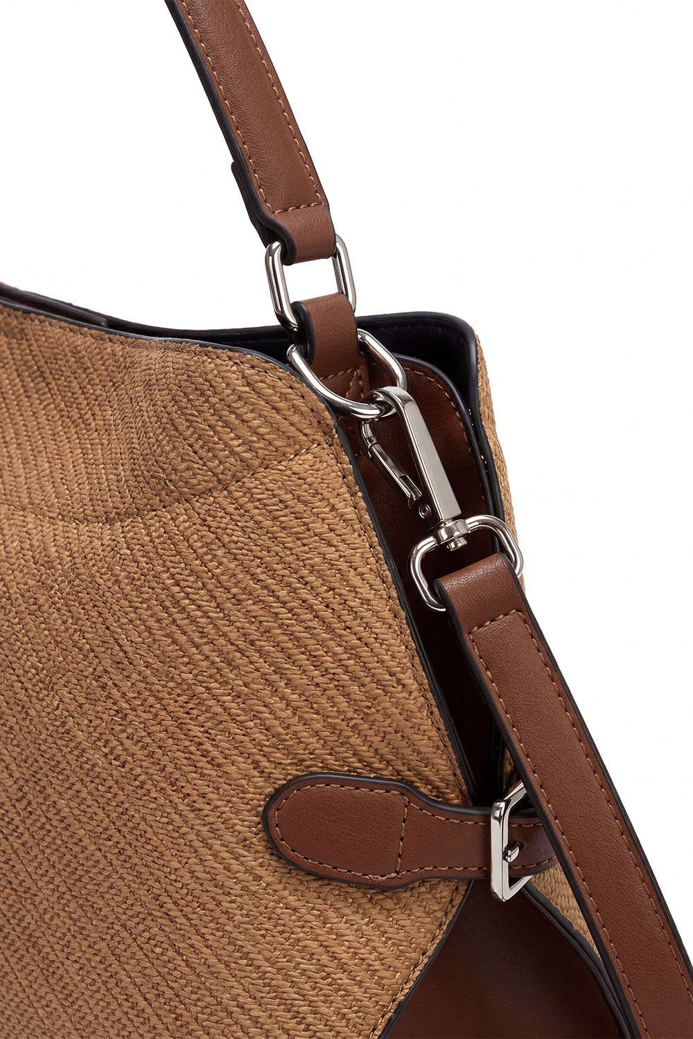 Vivisence Women Handbag Structured PU With Adjustable Strap For Everyday Elegance, Carmel