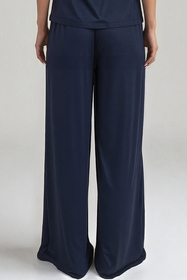 Vivisence Femme Pantalon de Pyjama Tricot Respirant Confort Pour la Nuit 2102, bleu marine