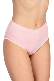 Vivisence Culotte Classique Slip pour Femme Lot de 5 Figi Silhouette Élégante 4016, bande rose: rose 5-pack