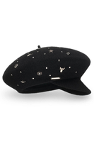 Vivisence Casquette Femme Hiver Fait Main Antistatique Pour L’Automne 7062, noir