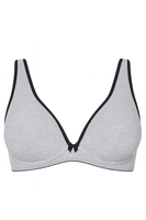 Vivisence soutien-gorge non-rembourré 1077, gris-noir