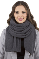 Vivisence Women's Winter Scarf Warm Comfortable For Cold Days 7101, dark grey