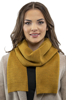 Vivisence Damen Winter Schal Mit Dekorativer Bindung Für Kalte Wintertage 7104, honig