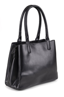 Vivisence Women's Tote Bag Triple Compartment Magnetic Closure, black