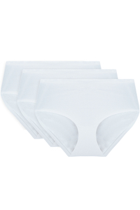 Vivisence smooth women's 3-pack briefs 4013, white