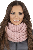 Vivisence Damen Bommelmütze Und Loop-Schal Mit Bommel Ideal Für Wintertage 7014, rosa