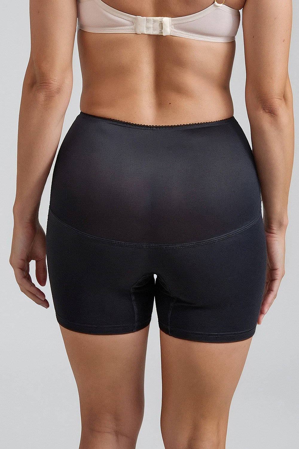 Vivisence Bermuda Culotte Femme Taille Haute Silhouette Parfaite Affinée 4102, noir