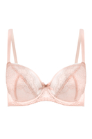 Vivisence Bügel BH Damen Halbgepolstert Mit Spitze Formt Und Stützt Den Tag, pink
