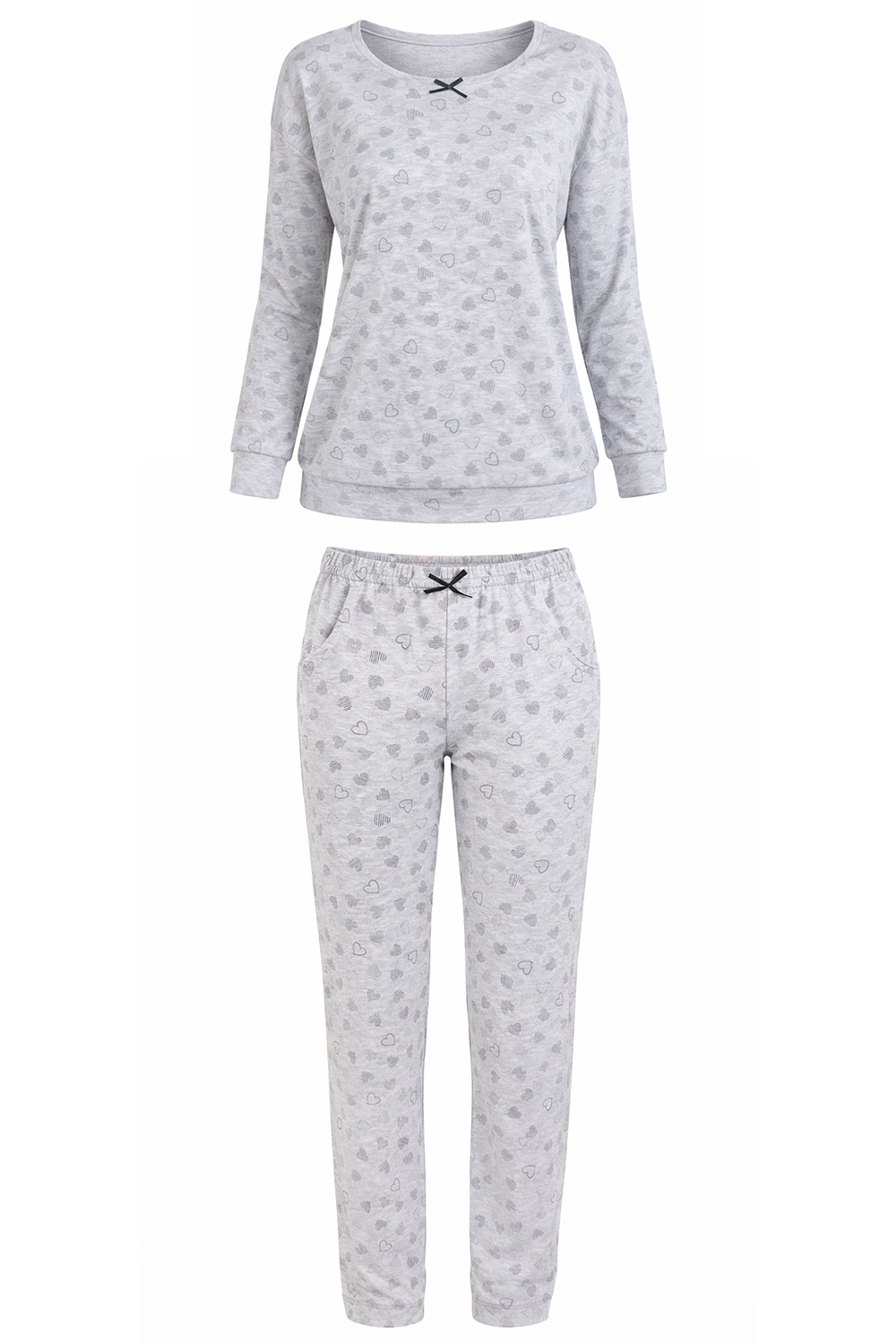 Vivisence Two-piece women's pyjama set 2023, Grey