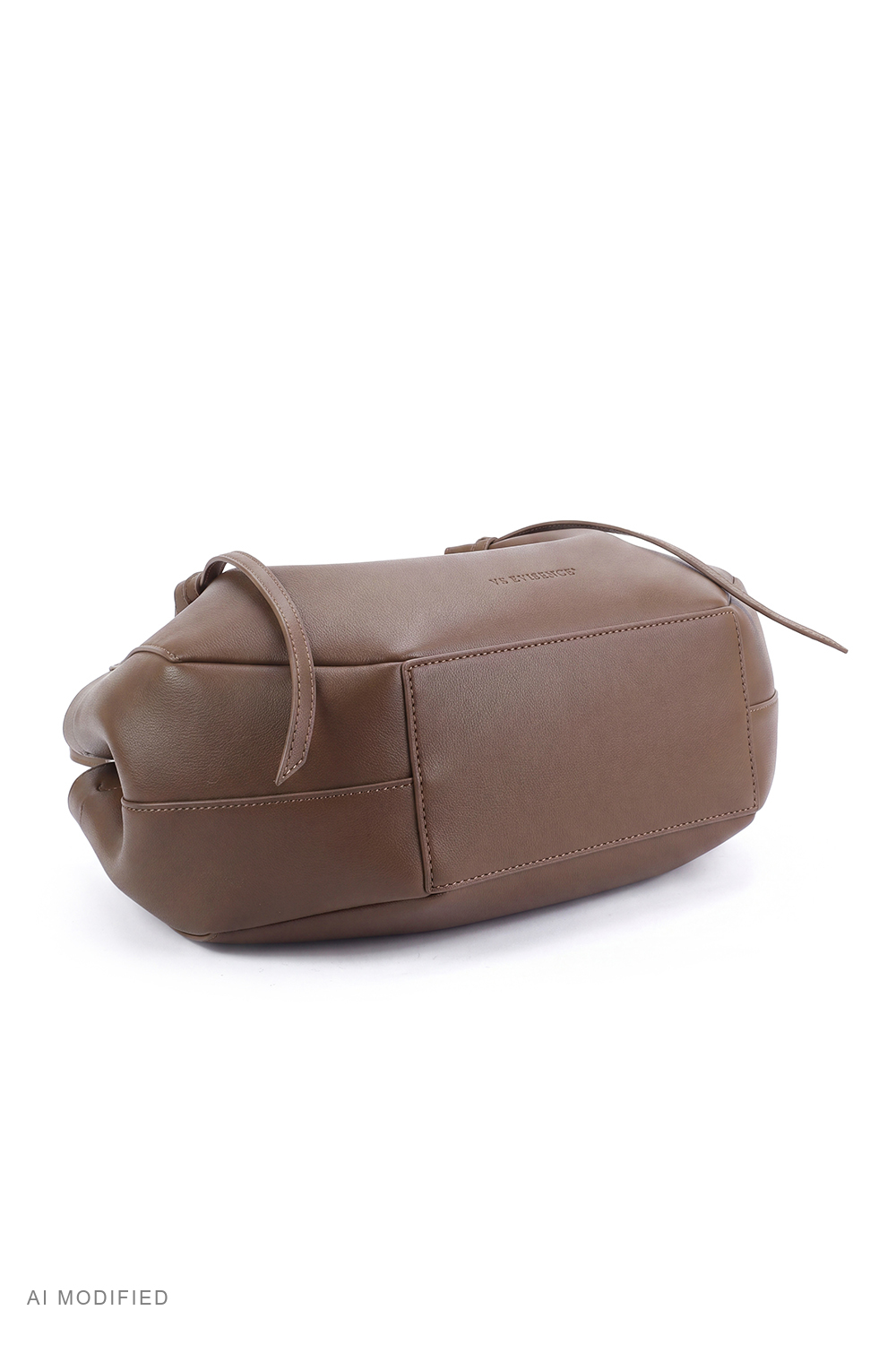 Vivisence T0042 Sac à bandoulière en polyuréthane design géométrique, brun