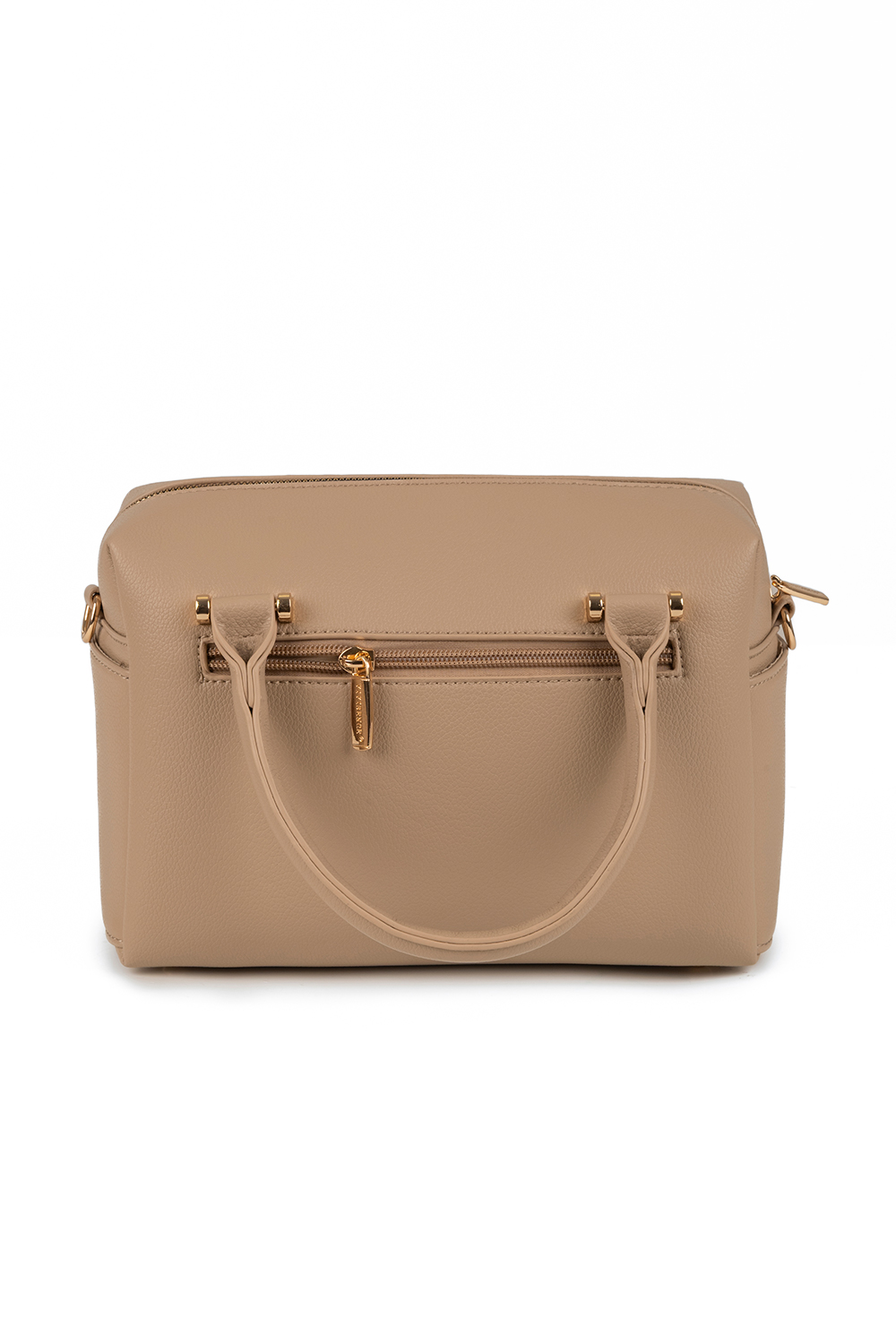 Vivisence Femme Sac À Main Zippé Avec Bandoulière Amovible Pour Le Quotidien, beige
