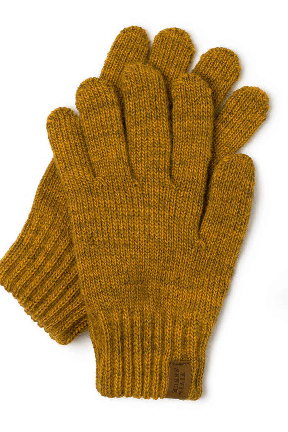 Vivisence Gants Femme Hiver Doux Et Chauds Idéals Pour Temps Froid 7014, jaune foncé