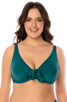 VIVISENCE Bikini Oberteil Damen Bademode Bikini BH Starker Halt 3202, grün