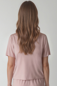 Vivisence Femme Haut de Pyjama Viscose Manches Courtes Confort pour Nuit 2201, 