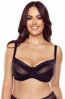 Vivisence Dame Soft BH Weiche Schalen Klassisch Netz Musterlos 1057, 