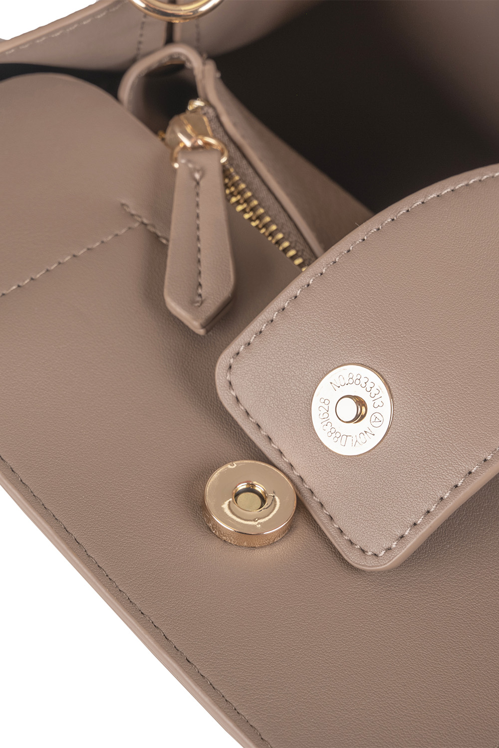 Vivisence Handtasche Damen Verstellbarer Schultergurt Alltag Komfort, Beige