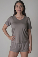Vivisence Femmes Pyjama Viscose Coupe Ample Confort Respirant Pour La Nuit 2042,