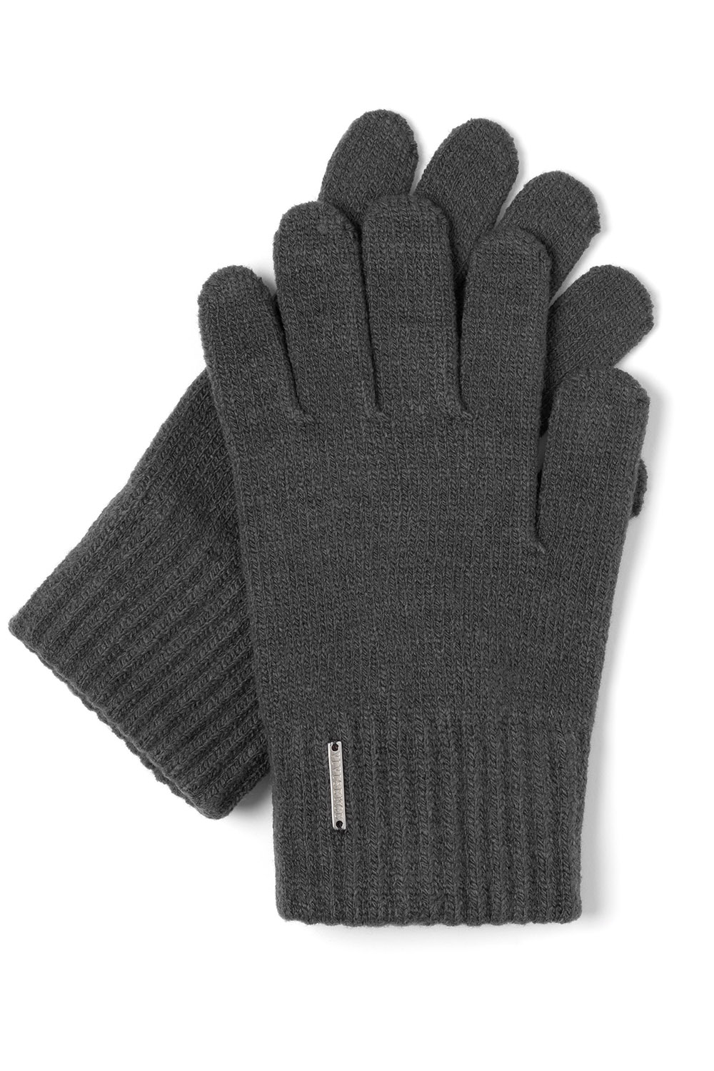 Vivisence Damen Handschuhe Winter Weichem und Warme Ideal für Kaltes Wetter 7202, schwarzgrau