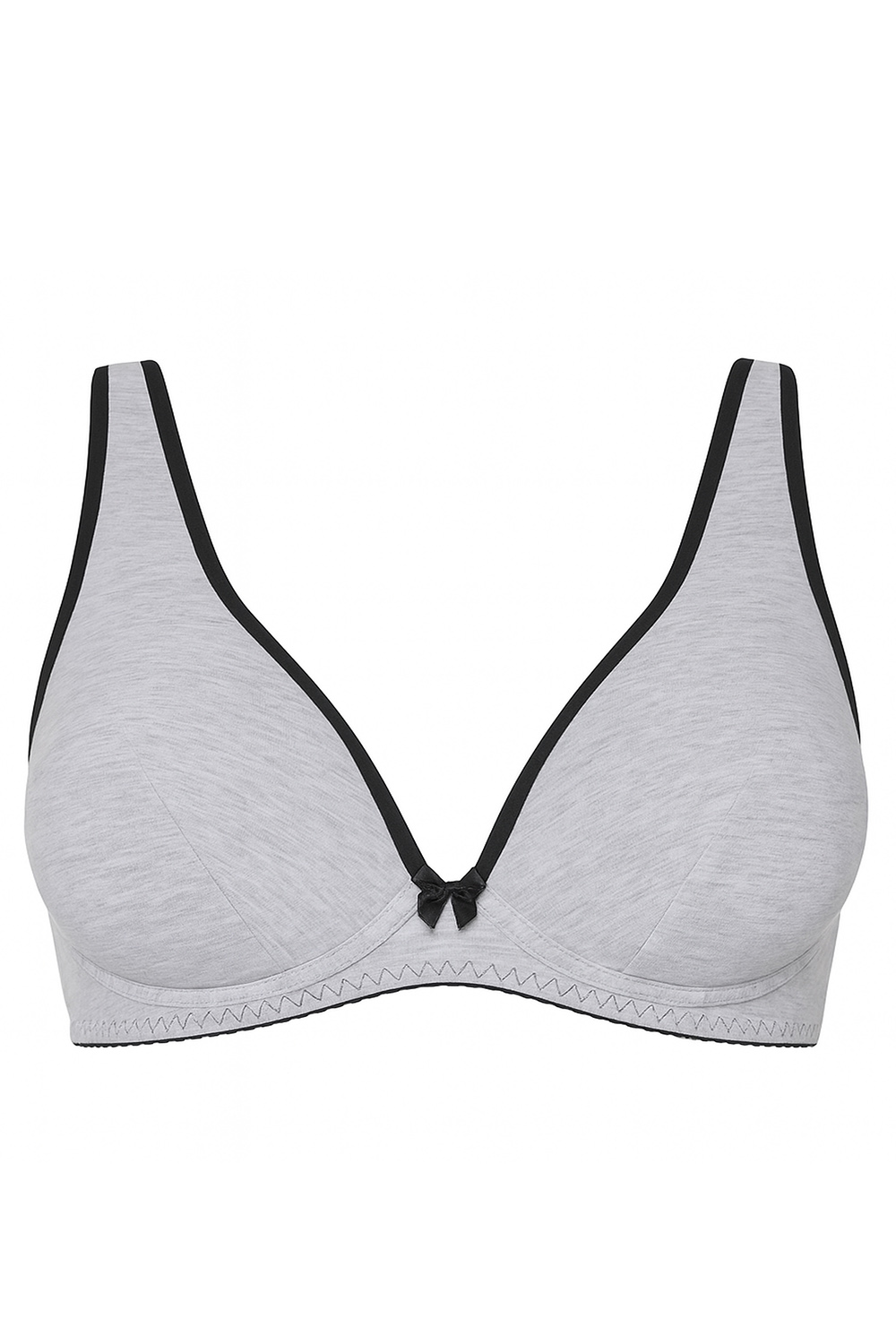 Vivisence soutien-gorge non-rembourré 1077, gris-noir