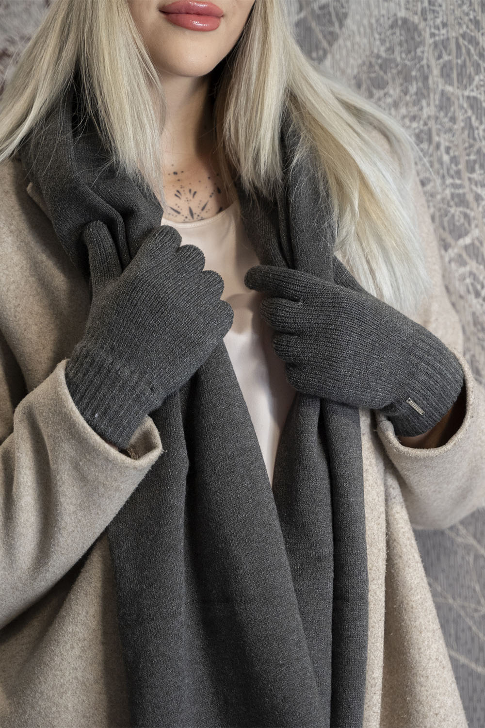 Vivisence Gants Femme Hiver Doux Et Chauds Pour Temps Froid 7202, graphite