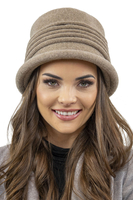 Vivisence Women's Hat Winter Classic Warm Yarn For Style And Warmth 7045, beige